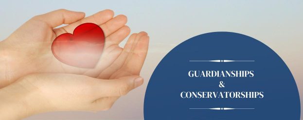 guardianships and conservatorships with two hands cupping a heart